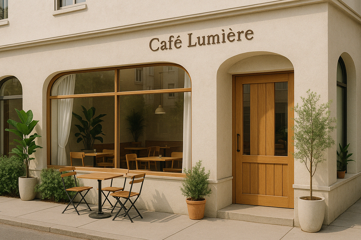 Café Lumière の外観